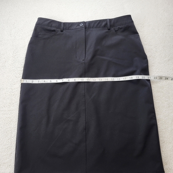 Isaac Mizrahi For Target Black Dark Wash Straight/Pencil Skirt Women's Size 16 - Picture 5 of 6